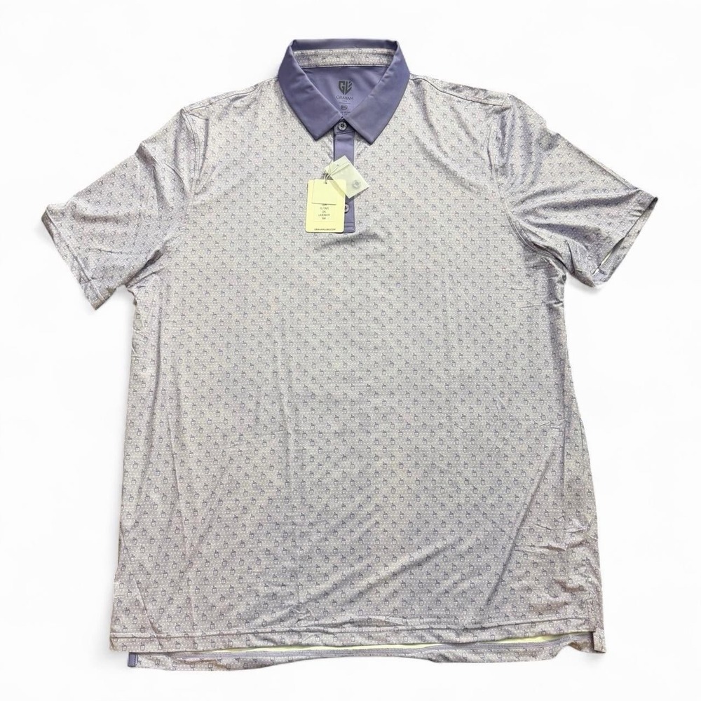 Graham Luxe Golf Polo Men's Size 2XL Summer Spring Vacation NWT